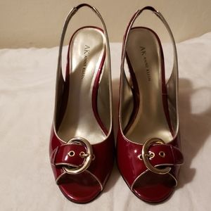 Red Anne Klein Wedges - Sz 10M
